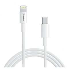 Pama MFIUSBCDC Lightning Cable 1M, Apple Mfi Certified White