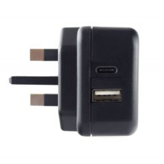 Pama PDQCTC3A Qc + Pd Mains Charger With USB-C + USB-A Ports
