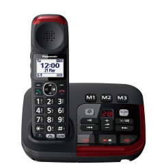 Panasonic KX-TGM420EB Digital Cordlessphone, Loud Volume, Hearing Aidcompatibility Black