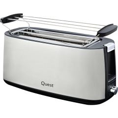 Quest 34620 Wide Slot 4 Slice Toaster Stainless Steel