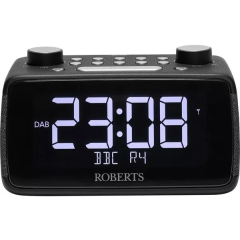 Roberts Radio ORTUS4BK Dab+ / FM RDS / Bluetooth Alarm Clock Radio Black