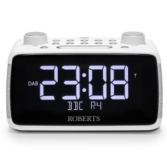 Roberts Radio ORTUS4W Dab+ / FM RDS / Bluetooth Alarm Clock Radio White
