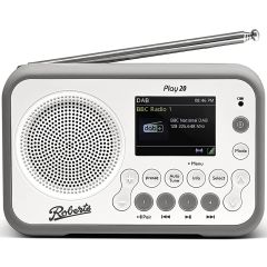 Roberts Radio PLAY20W Dab+ / DAB / FM Portable Radio With Bluetooth White