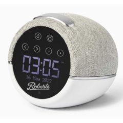 Roberts Radio ZENPLUSW Dab+ / Sleep Sounds / Bluetooth Clock Radio White