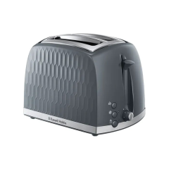 Russell Hobbs 26063 Honeycomb 2 Slice Toaster Grey