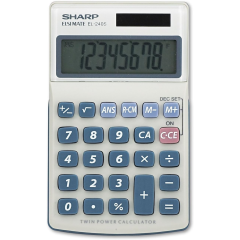 Sharp EL-240SAB Twin Power Calculator White