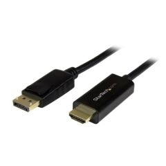 Startech.Com DP2HDMM2MB 2M Displayport To HDMI Adapter Cable - 4K Black