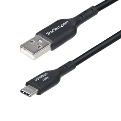 Startech.Com USB2AC2MNC 2M USB-A To USB-C Cable M/M, USB 2.0, Black