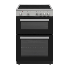 Statesman EDC60S2 60cm Double Oven Electric Ceramic Cooker - Silver