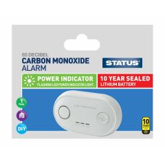 Status S10YCMASB1PKB4 Carbon Monoxide Alarm - 10 Year Sealed Lithium Battery White