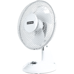 Status S9DESKFAN1PKB 9" Desk Fan - Oscillating White