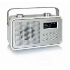 Tangent TANDAB2GOBTWTC Dab+ / DAB / FM / Bluetooth Radio / Alarm Clock / Built-In Battery White