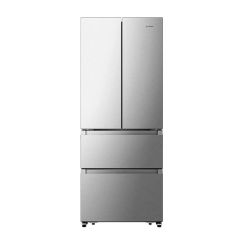 Teknix THFD17870X 418L French Door Fridge Freezer, Total No Frost Brushed Steel