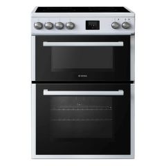 Teknix TKED64W/2 Ceramic Double Oven Cooker 60Cm White