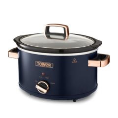 Tower T16042MNB 3.5 Litre Slow Cooker Midnight Blue