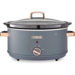 Tower T16043GRY 6.5 Litre Slow Cooker Grey