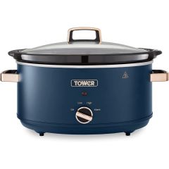 Tower T16043MNB 6.5 Litre Slow Cooker Midnight Blue