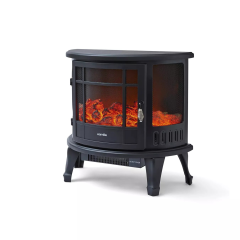Warmlite WL46017 1.8Kw Bath Log Effect Stove Fire Black