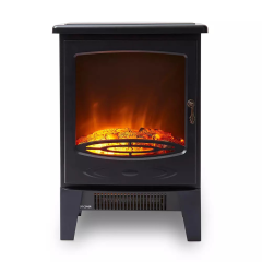 Warmlite WL46040 Jesmond 1.85Kw Log Effect Fire Stove Black