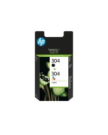 Hp 3Jb05ae 304 Black + 304 Tri-Colour Combo 2-Pack Multipack