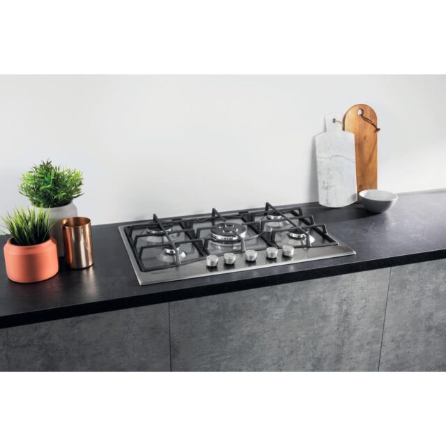 Hotpoint PCN 751 T/IX/H Gas Hob - Stainless Steel