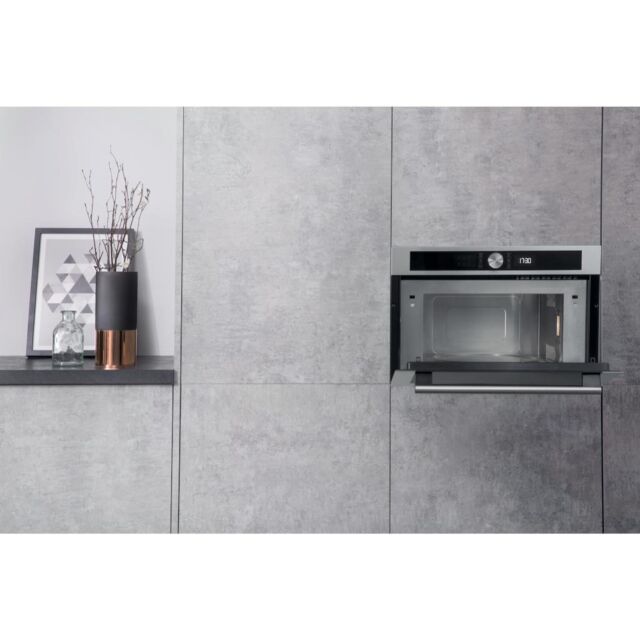 Hotpoint MD 454 IX H Built-In Microwave - Stainless Steel