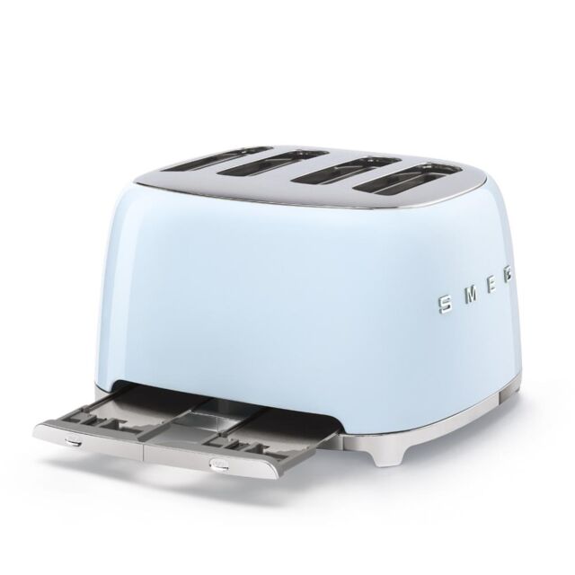 Smeg TSF03PBUK Toaster, Blue
