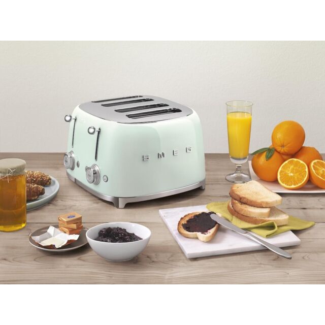Smeg TSF03PGUK Toaster, Green