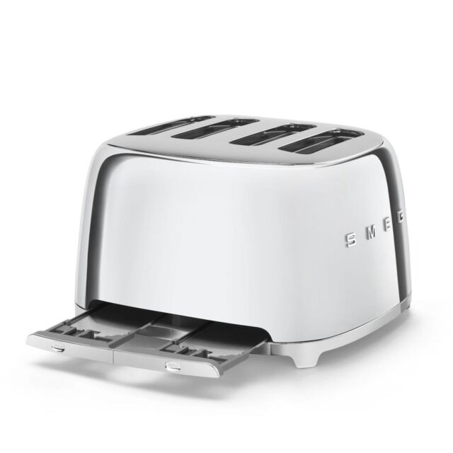 Smeg TSF03SSUK Toaster, Chrome