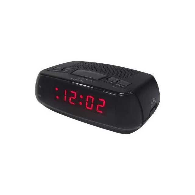 Acctim 16413 Alarm Clock USB Powered (Includes Cable) Black