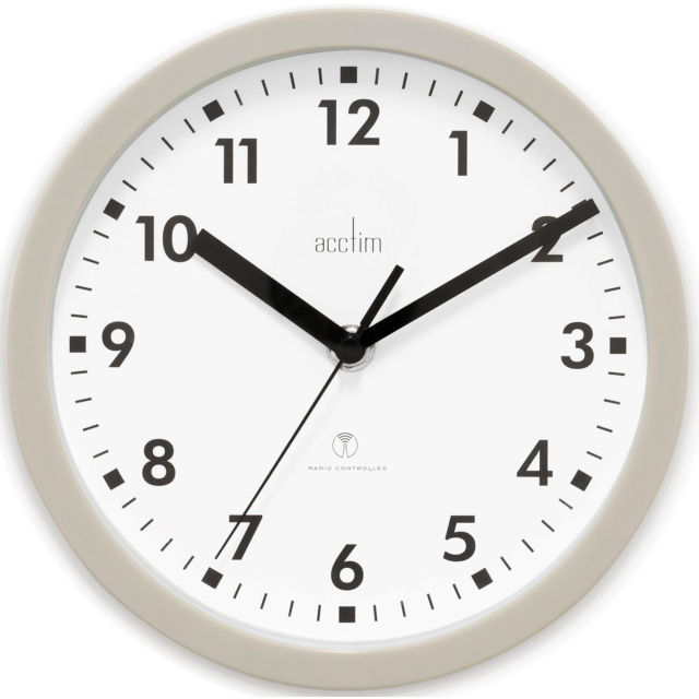 Acctim 74667 Nardo Radio Controlled Wall Clock Mist