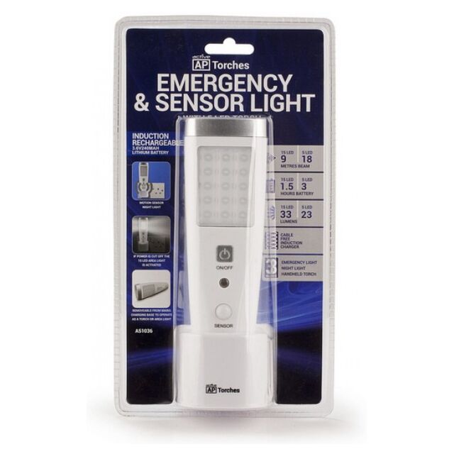 Active A51036 Emergency + Sensor Light White