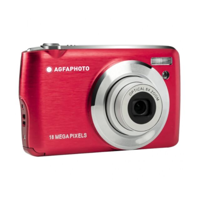 Agfa Photo DC8200RD Digital Compact Camera 21Mp 8X Optical Zoom. Red