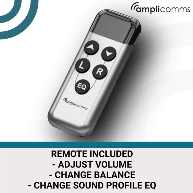 AMPLICOMMS TV3500 TV Earphones Plug And Play Black