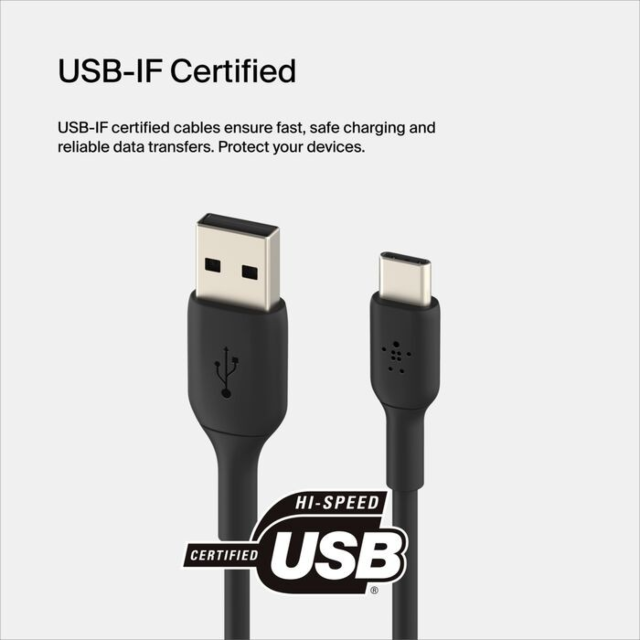 Belkin CAB001BT2MBK USB-A To USB-C Cable 2M Black