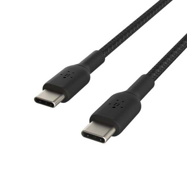 Belkin CAB004BT2MBK Braided USB-C To USB-C Cable 60W 2M Black