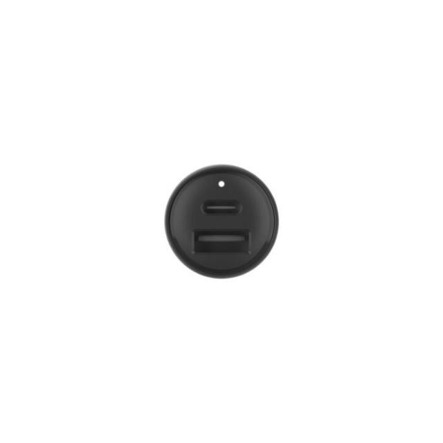 Belkin CCB005BTBK Dual Car Charger Is USB-C Pd 3.0 + USB-A Black