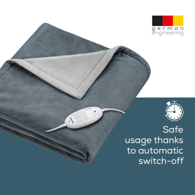 Beurer 421.07 HD 75 Cosy Heated Throw Dark Grey