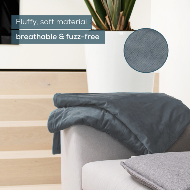 Beurer 421.07 HD 75 Cosy Heated Throw Dark Grey