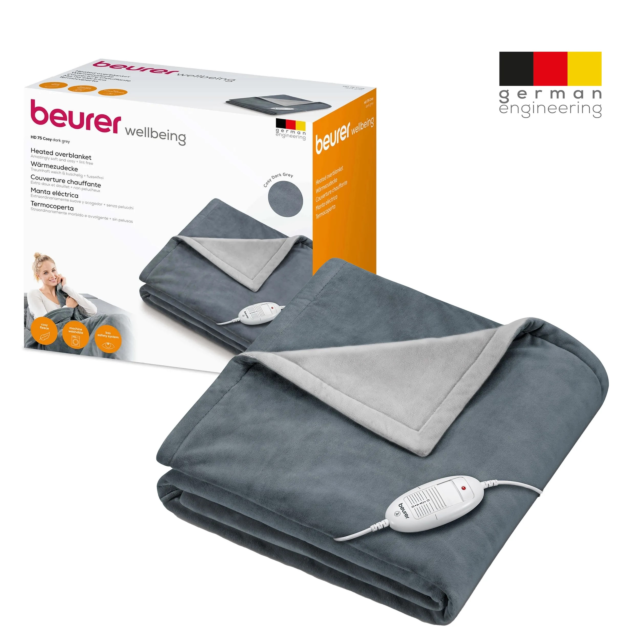 Beurer 421.07 HD 75 Cosy Heated Throw Dark Grey
