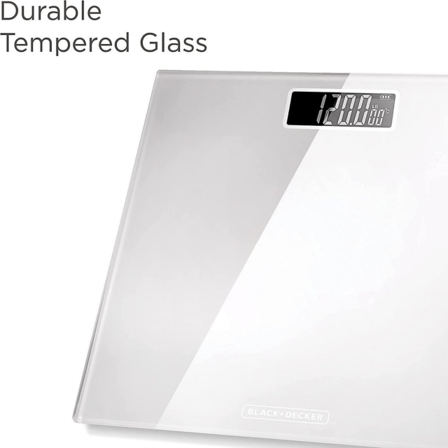 Black And Decker BXBS0001GB Digital Bathroom Scale White