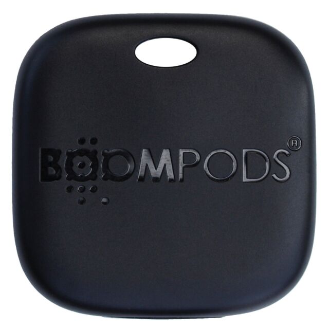 Boompods TARBLK Boomtag Rechargeable X1 Works With 'Apple Find My' Black