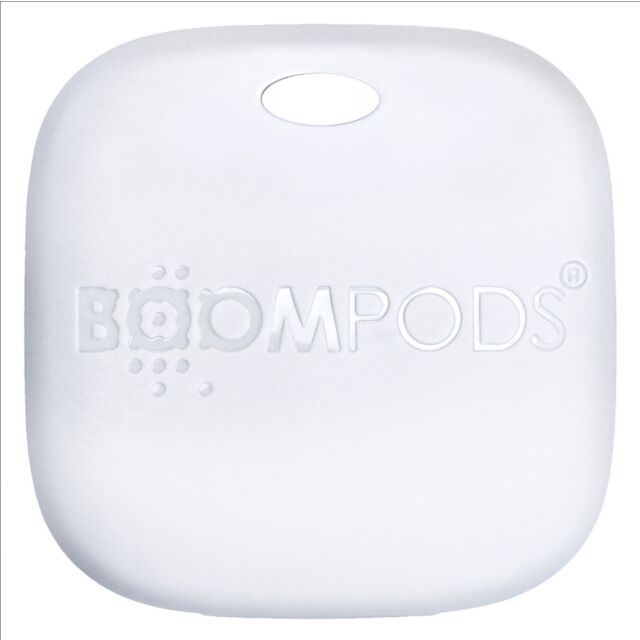 Boompods TARWHT Boomtag Rechargeable X1 Works With 'Apple Find My' White