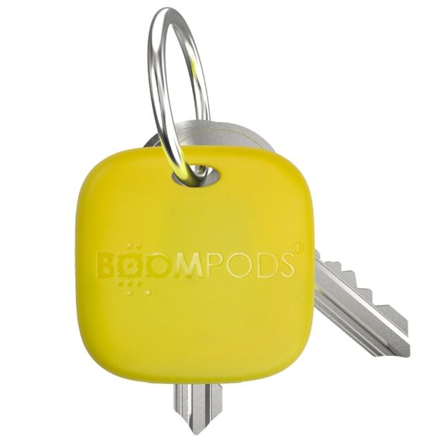 Boompods TARYEL Boomtag Rechargeable X1 Works With 'Apple Find My' Yellow