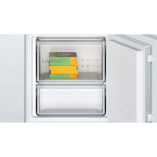 Bosch KIV87NSE0G, Built-in fridge-freezer with freezer at bottom