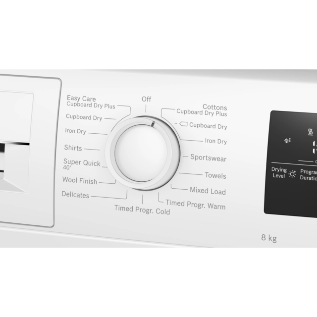 Bosch WTH85225GB Series 4, Heat Pump Tumble Dryer White