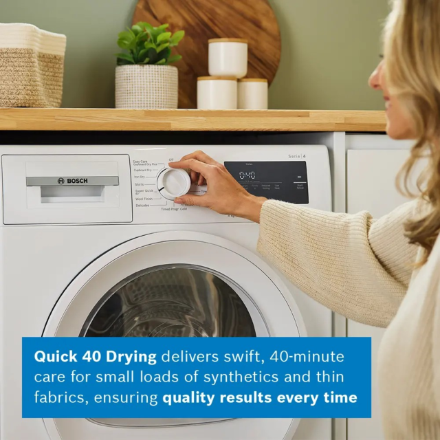 Bosch WTH85225GB Series 4, Heat Pump Tumble Dryer White
