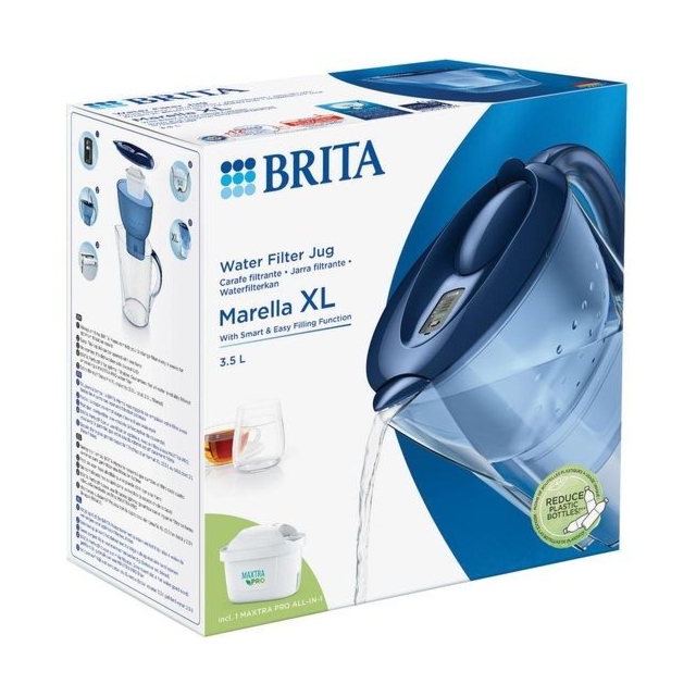 Brita BA1122 3.5L Marella Xl Water Filter Jug With 1 Cartridge Dark Blue