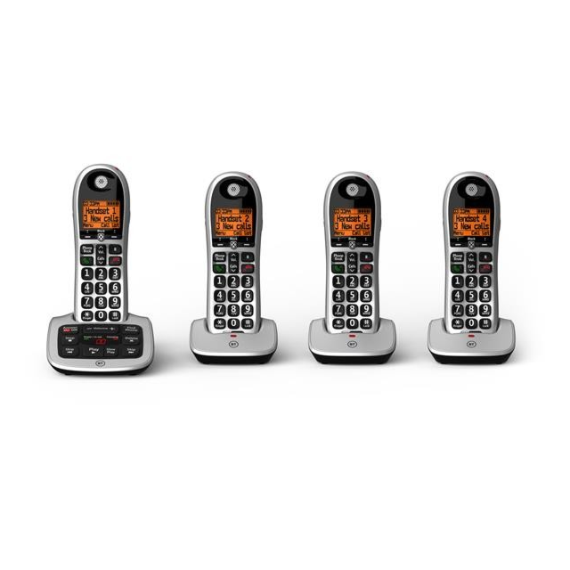 BT 101515 Bt4600, Four Handsets, With Answer Machine Silver