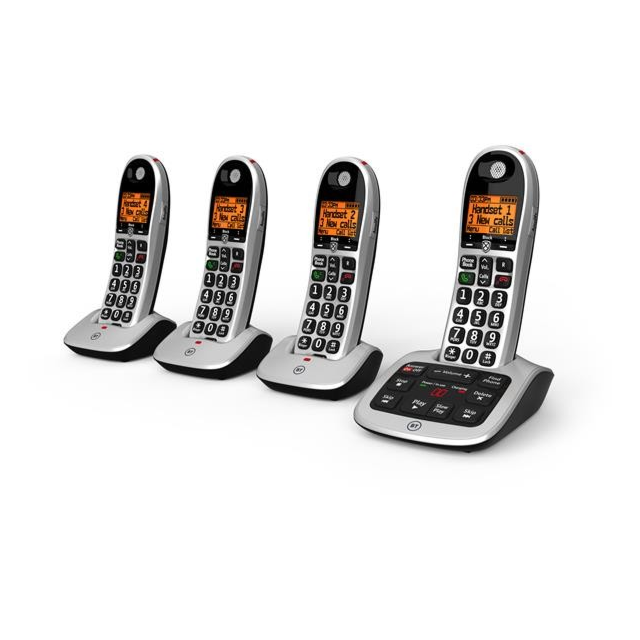 BT 101515 Bt4600, Four Handsets, With Answer Machine Silver